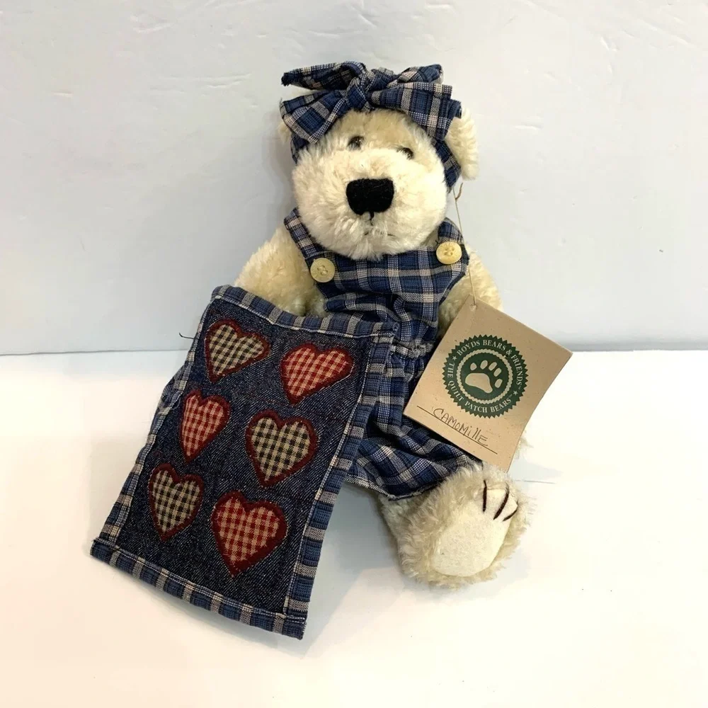 1997 Boyds Bears Quilt Patch Camomille Q Quignapple 10